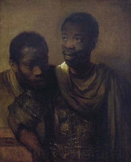 Rembrandt Peale Two young Africans.